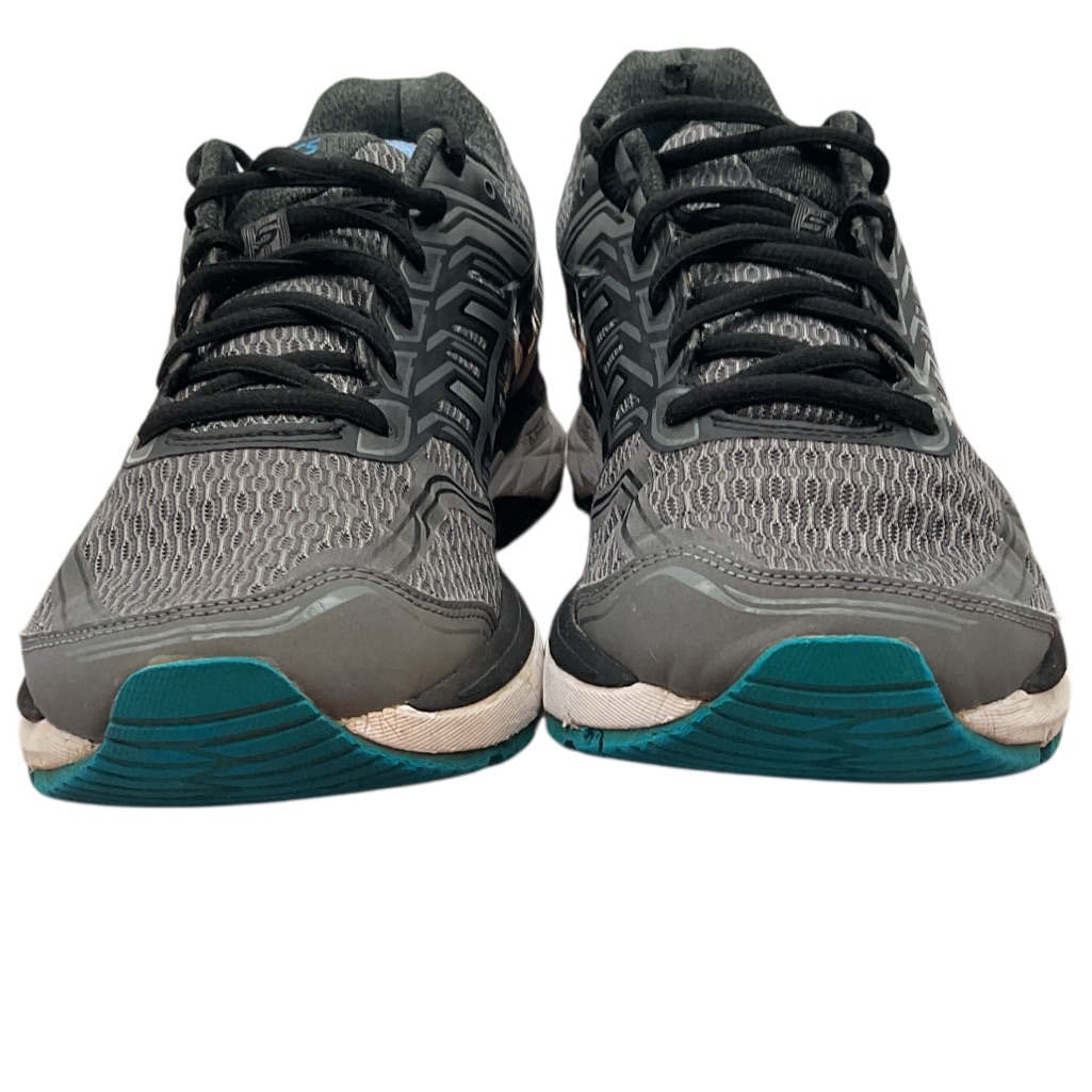 Asics Black And Gray Athletic Shoes With Gel Cushioning 10.5